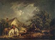 George Morland The Approaching Storm Spain oil painting artist